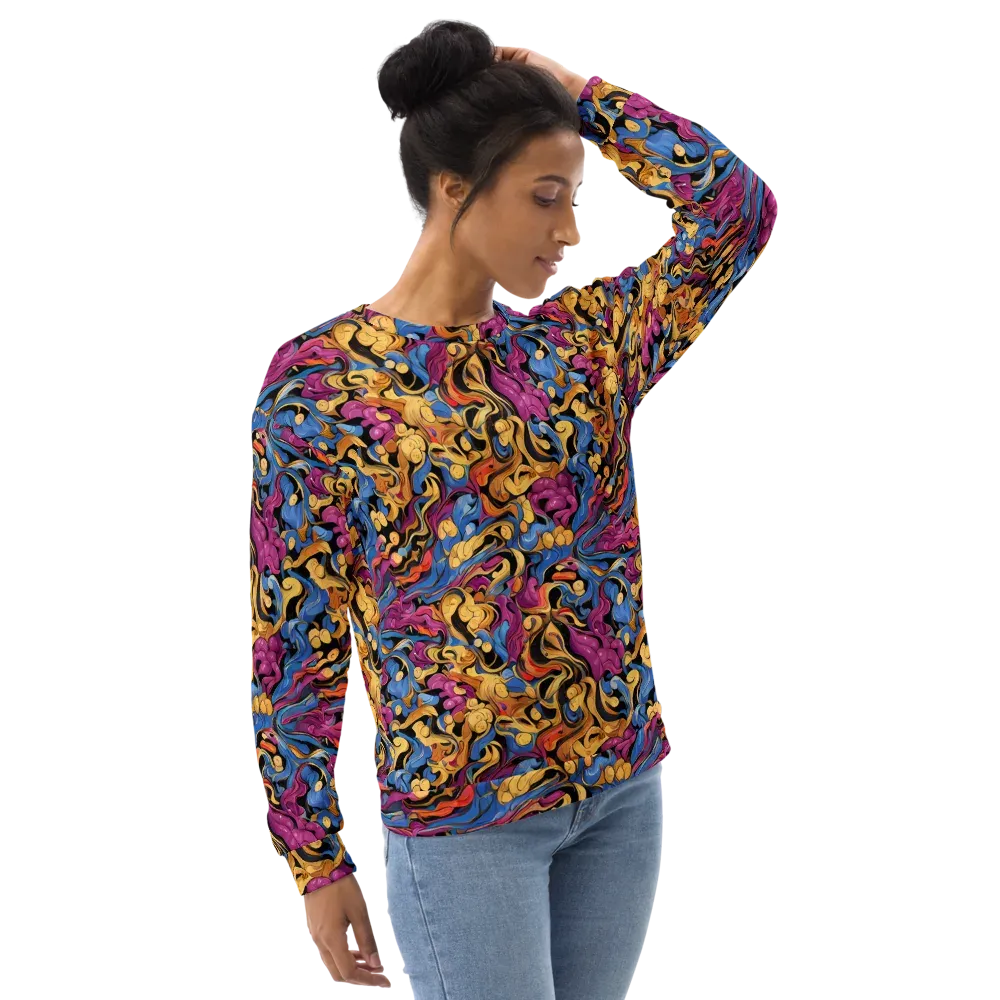 Bosschaert Whorls on Sweatshirt — Right Front