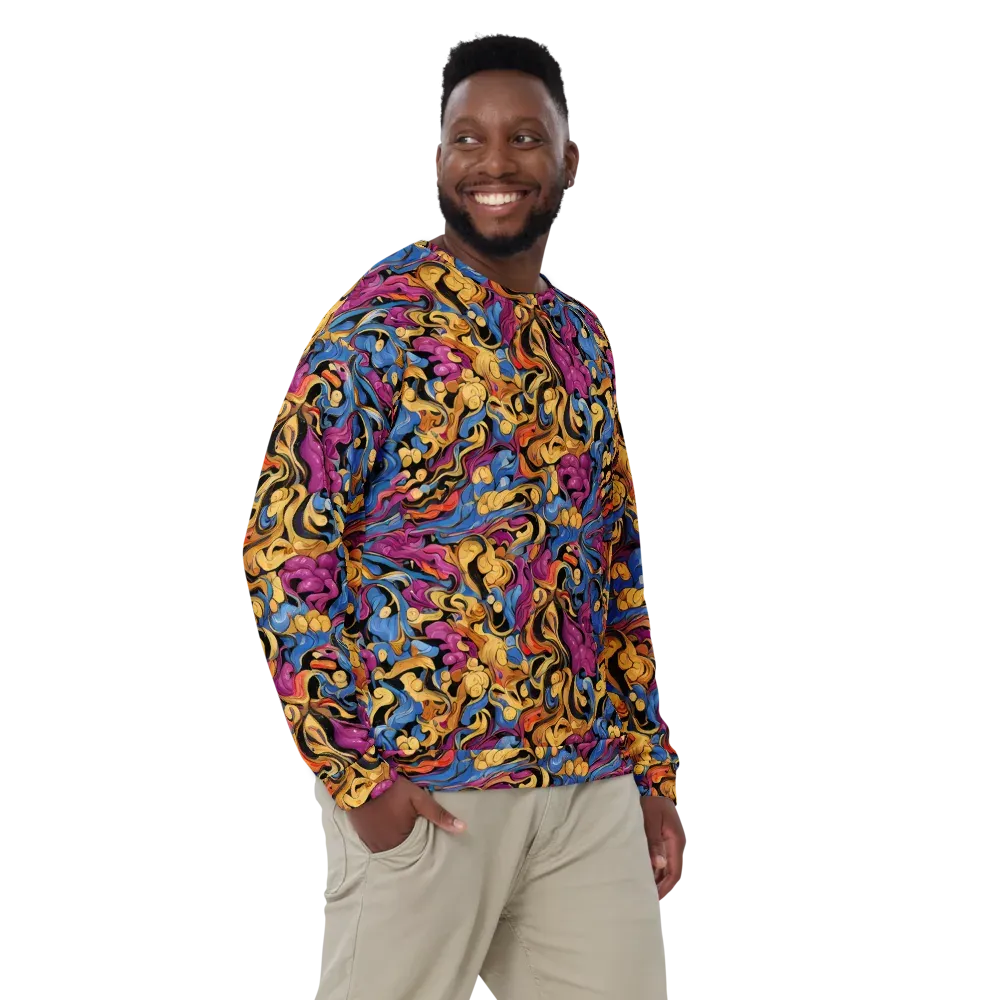 Bosschaert Whorls on Sweatshirt — Front