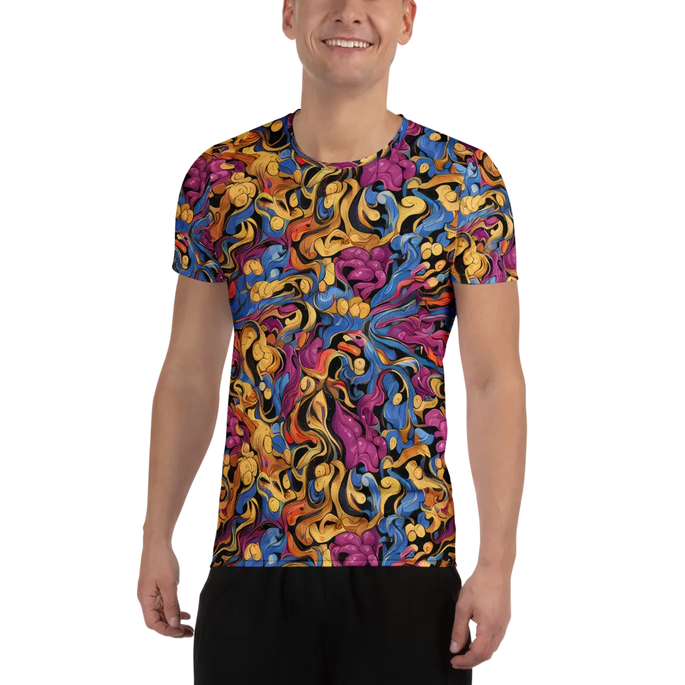 Bosschaert Whorls on Men's Athletic T-Shirt — Front