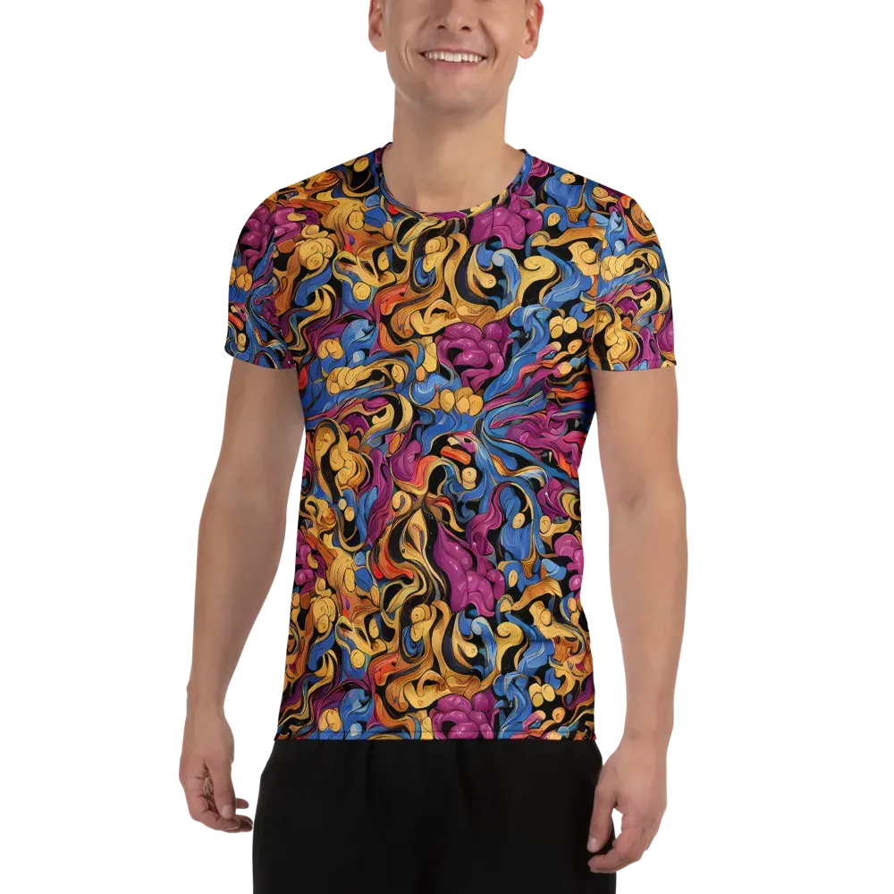 Bosschaert Whorls on Men's Athletic T-Shirt — Front