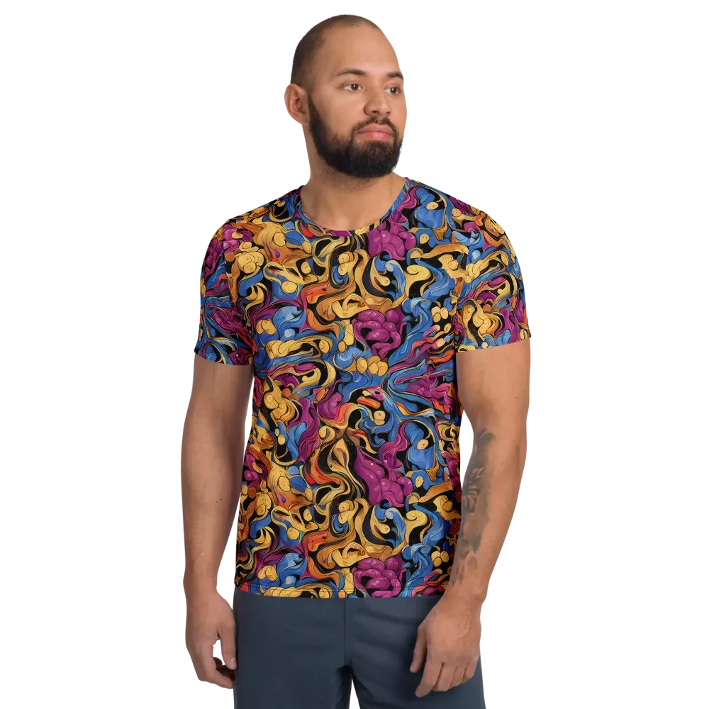 Bosschaert Whorls on Men's Athletic T-Shirt — Front