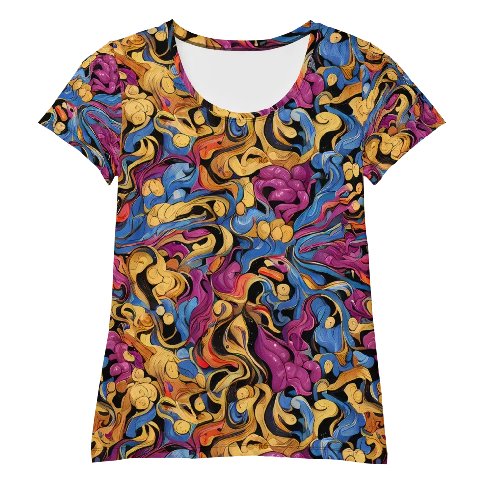 Bosschaert Whorls on Women's Athletic T-Shirt — Front