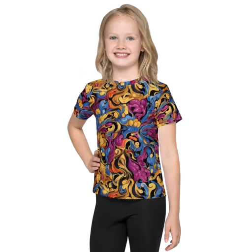 Bosschaert Whorls on a Kids Crew Neck T-Shirt