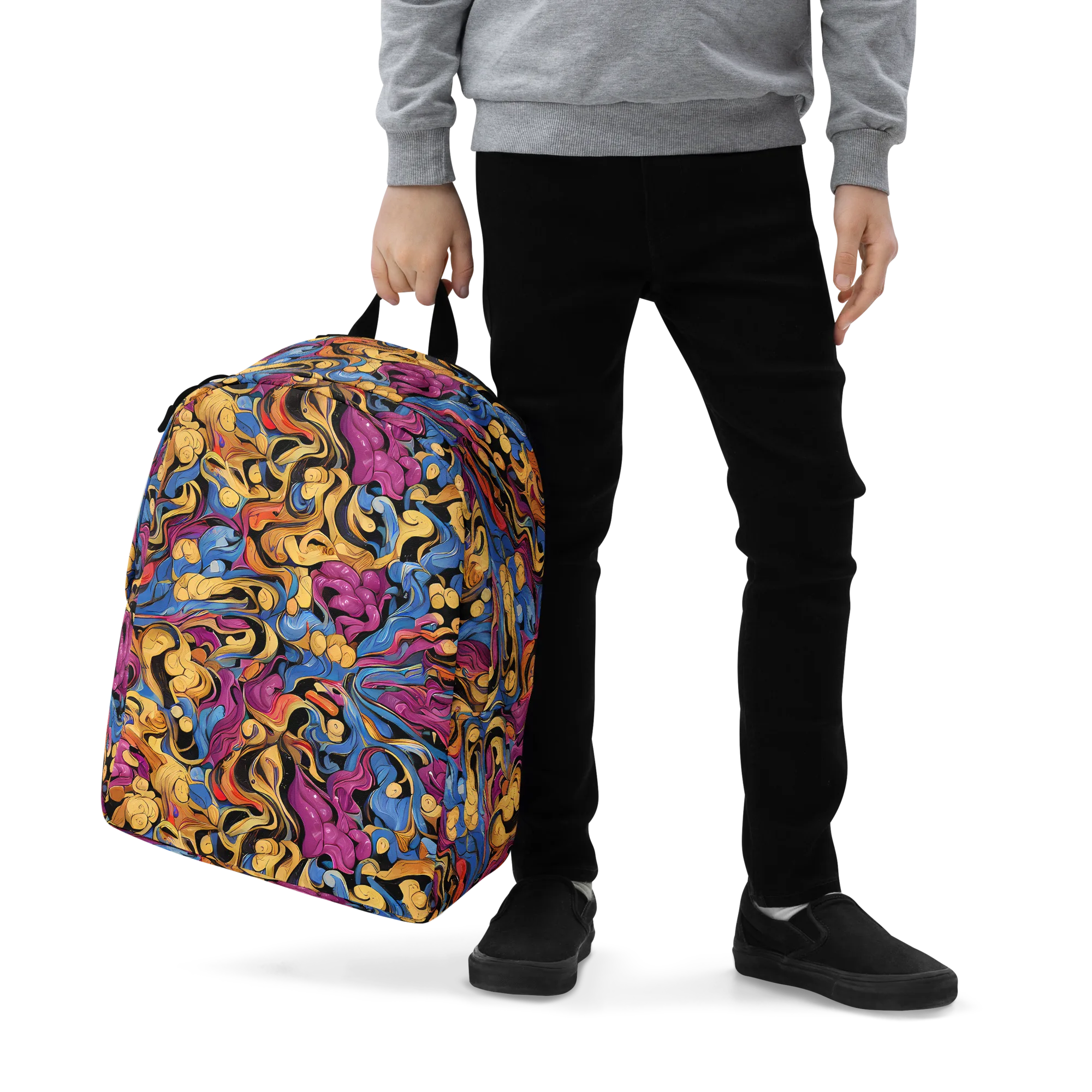 Bosschaert Whorls on Minimalist Backpack — Zoomed-in