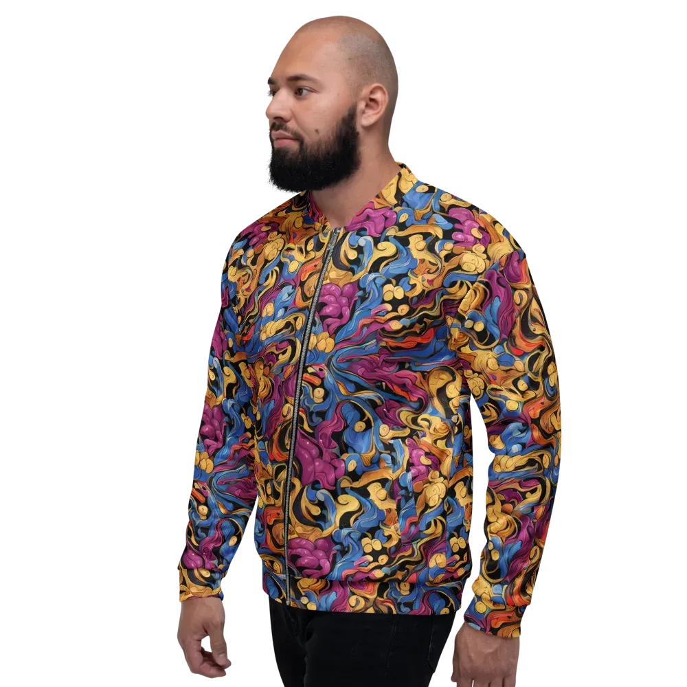 Bosschaert Whorls on Bomber Jacket — Left