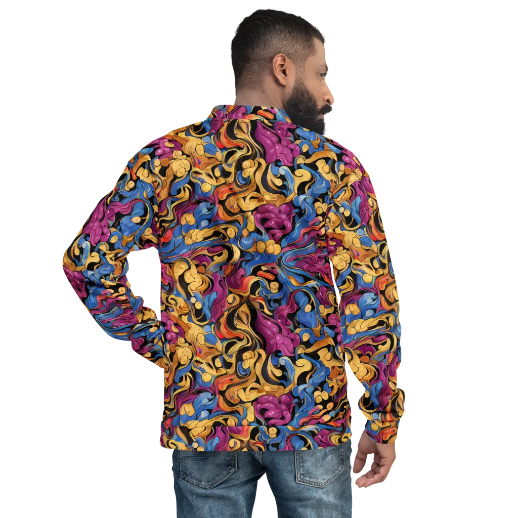 Bosschaert Whorls on Bomber Jacket — Back