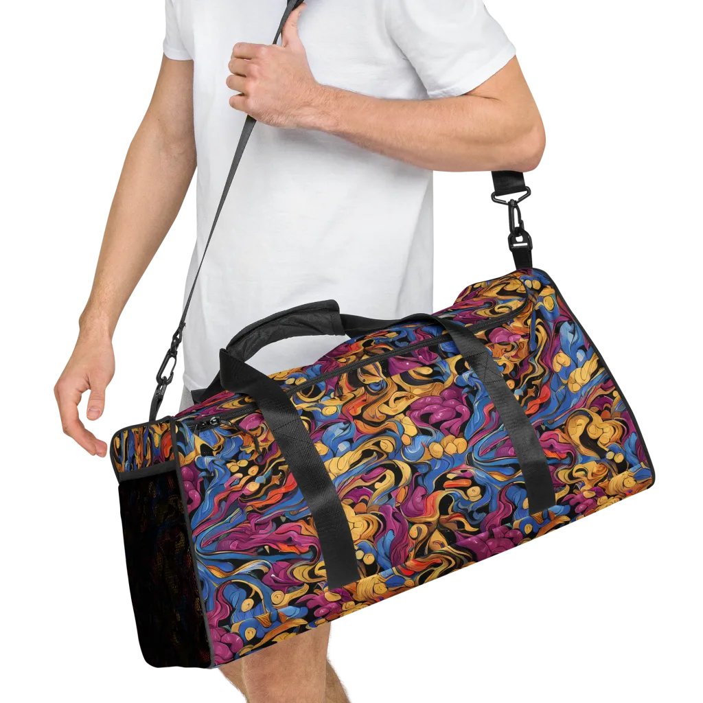 Bosschaert Whorls on Duffle Bag — Right Front