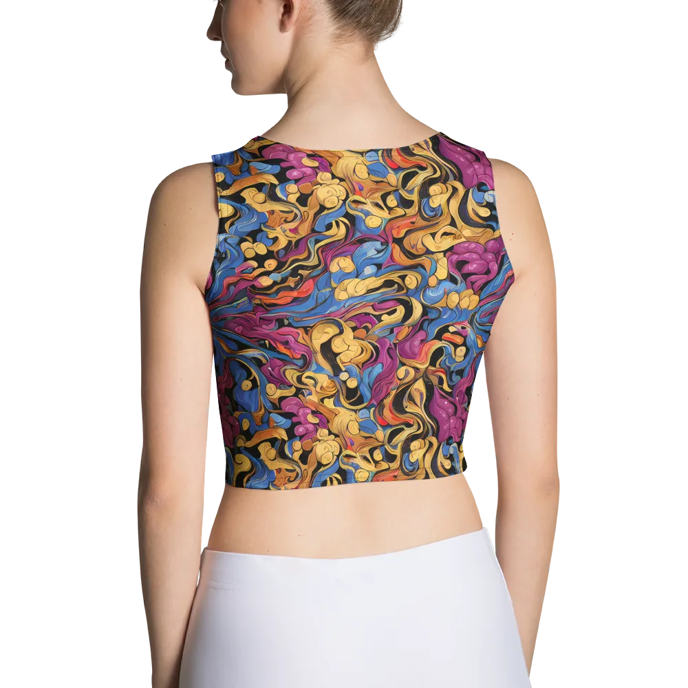 Bosschaert Whorls on Crop Top — Back