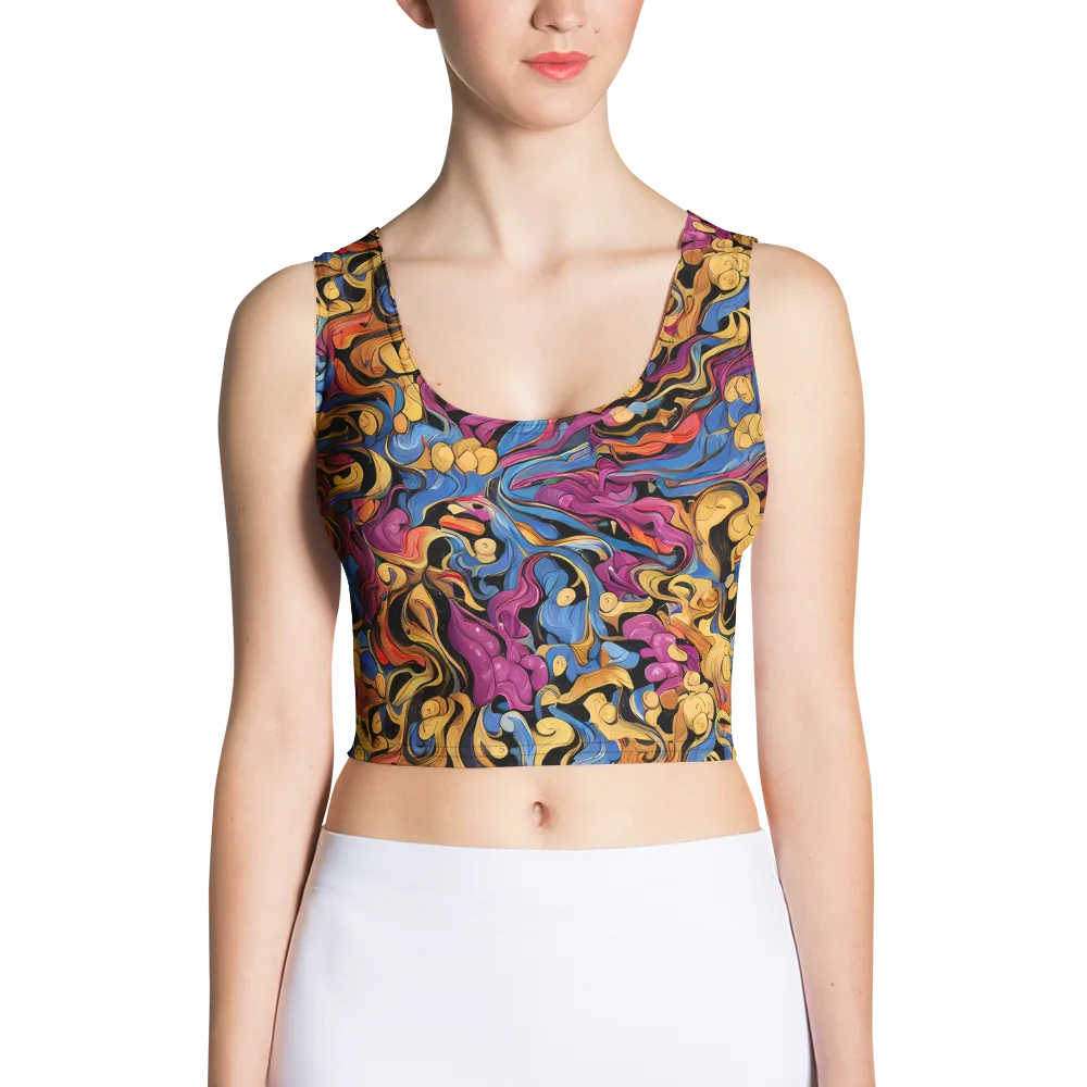 Bosschaert Whorls on Crop Top — Front