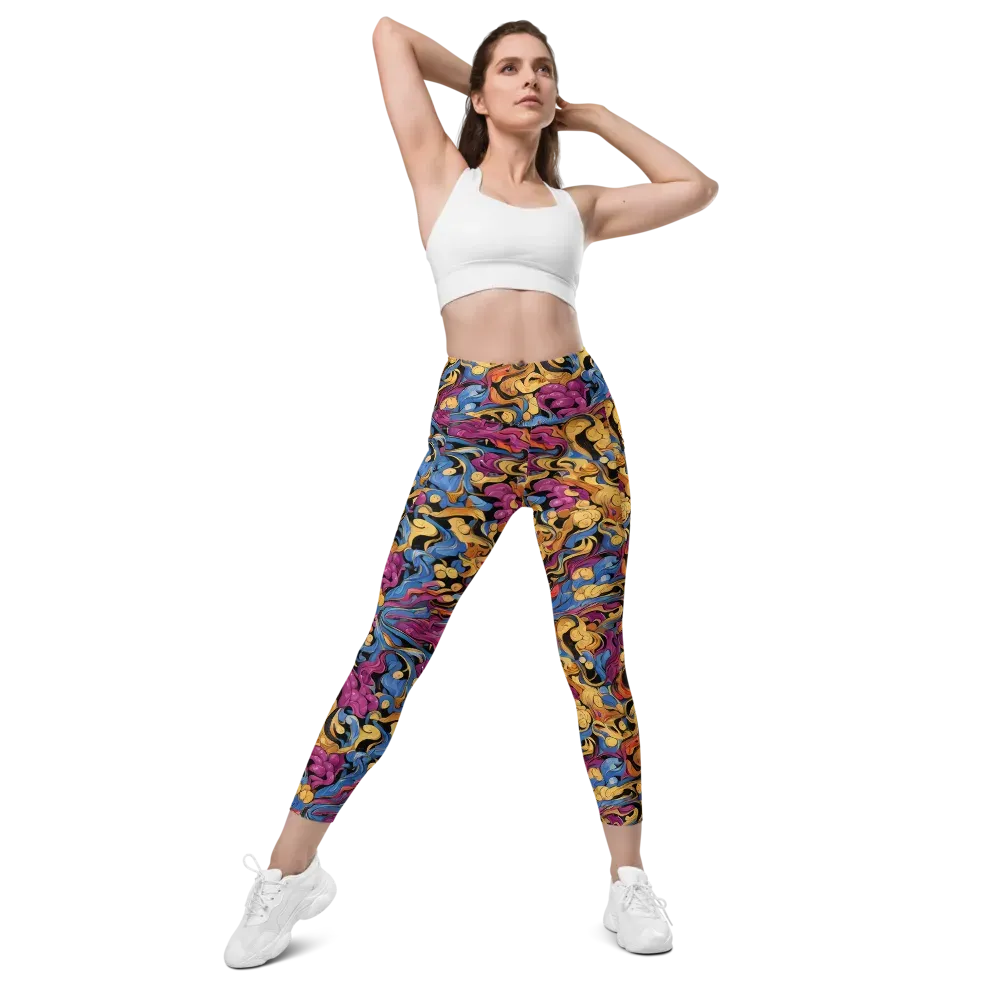 Bosschaert Whorls on Leggings with Pockets — Front