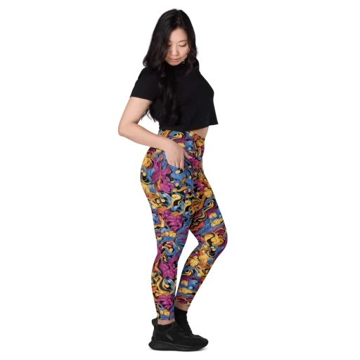 Bosschaert Whorls on a Leggings with Pockets
