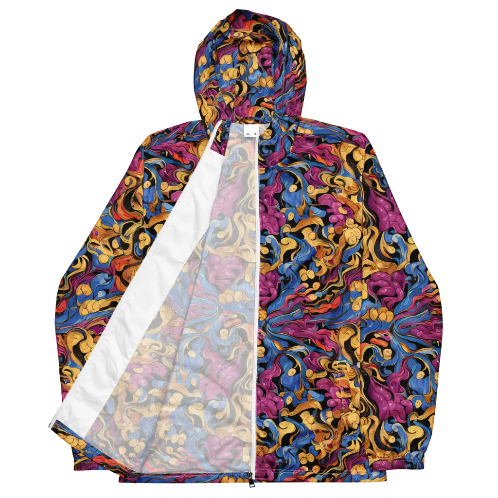 Bosschaert Whorls on Men's Windbreaker — Front