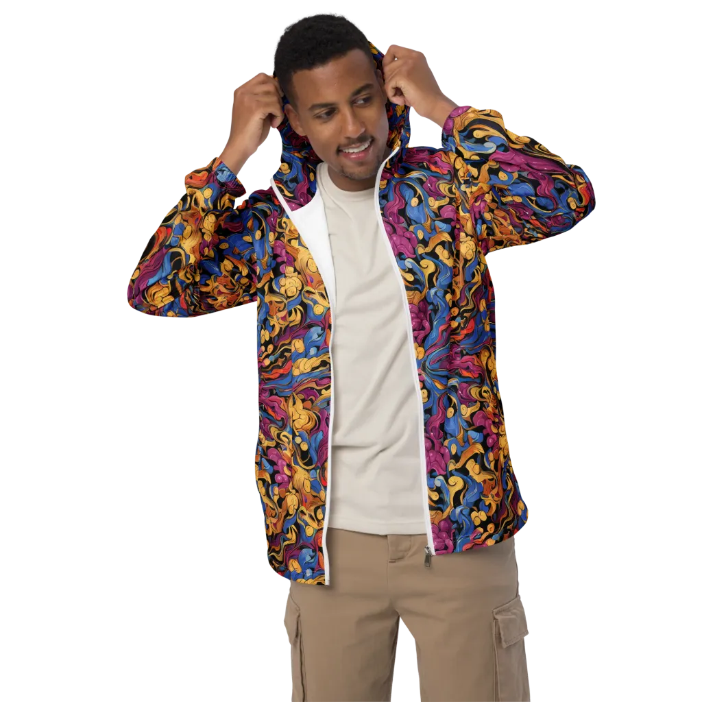Bosschaert Whorls on Men's Windbreaker — Front