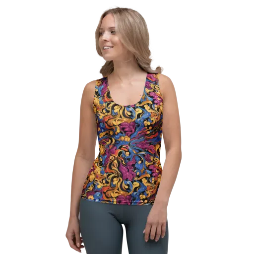 Bosschaert Whorls on a Women's Tank Top