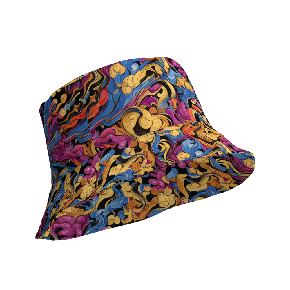 Bosschaert Whorls on Reversible Bucket Hat — Product details Outside