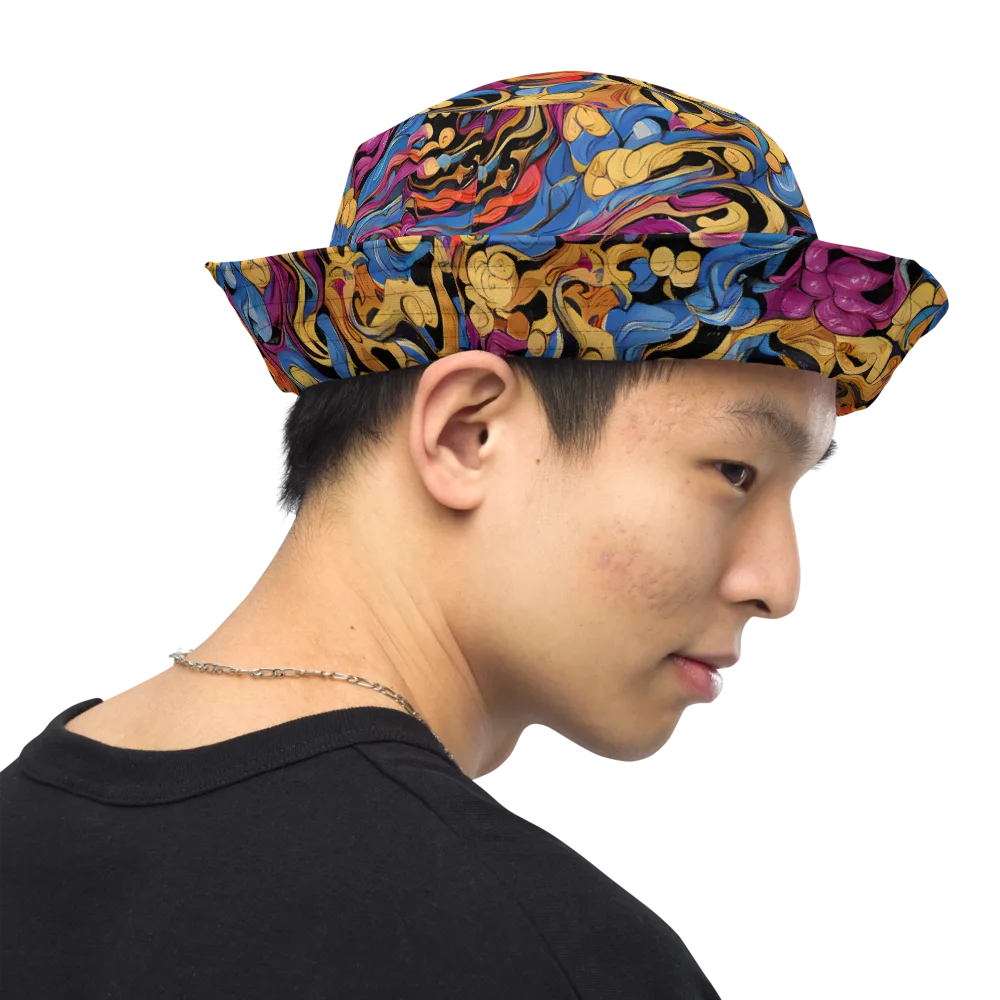 Bosschaert Whorls on Reversible Bucket Hat — Right Outside