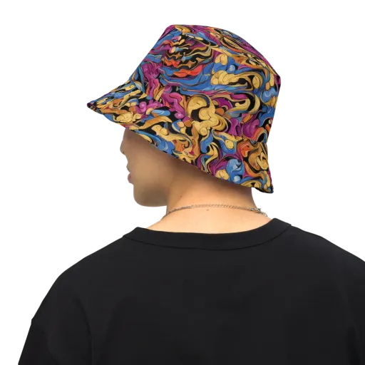 Bosschaert Whorls on a Reversible Bucket Hat