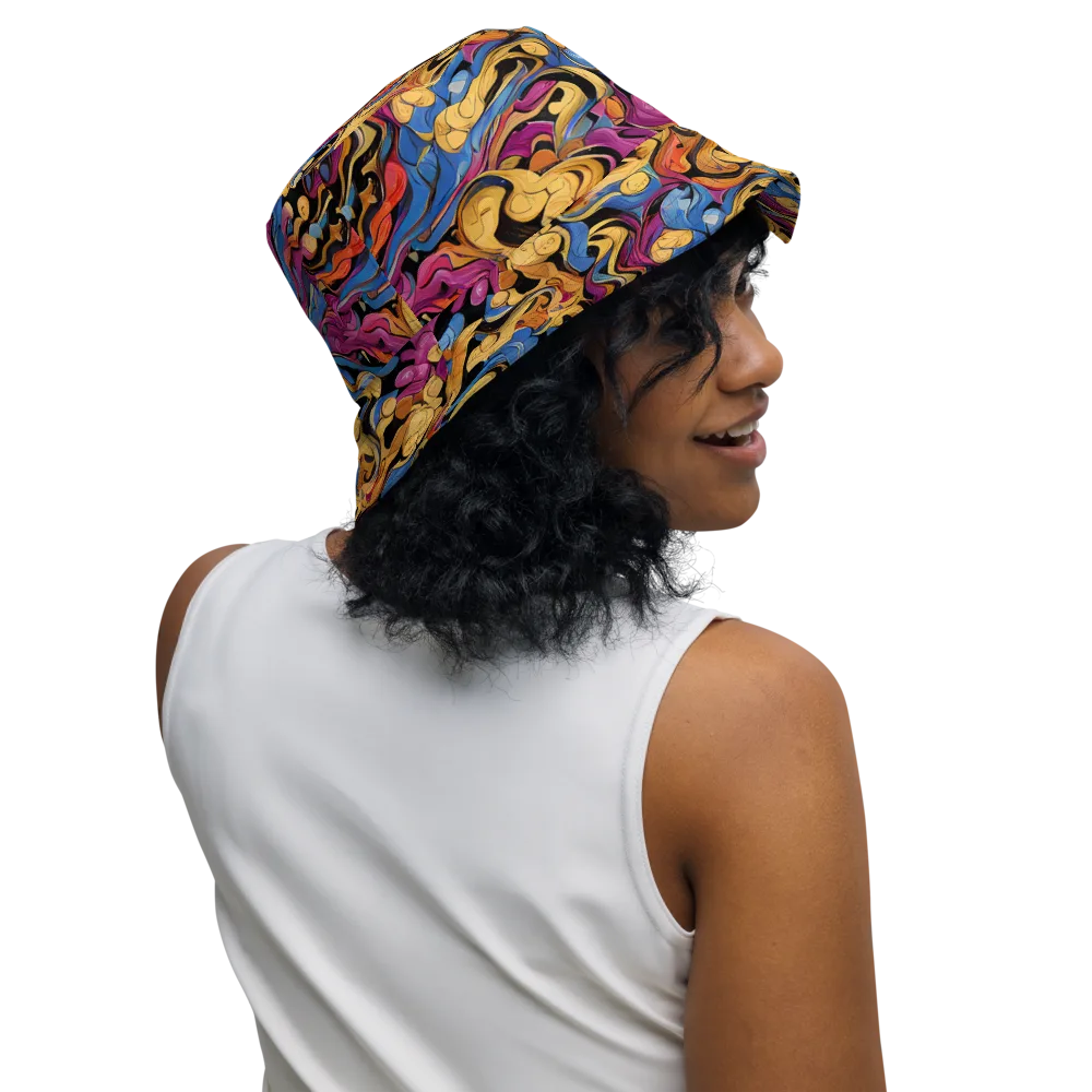 Bosschaert Whorls on Reversible Bucket Hat — Right Outside