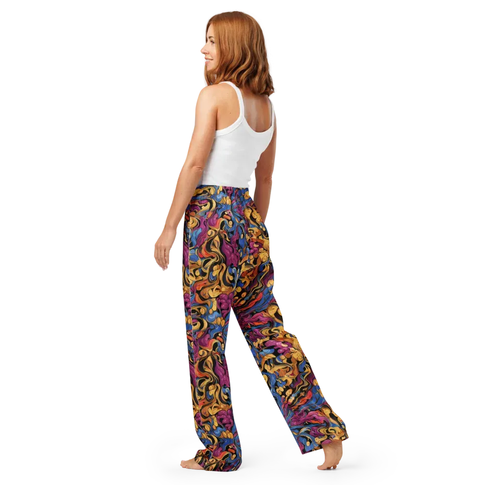 Bosschaert Whorls on Women's Pajama Pants — Back