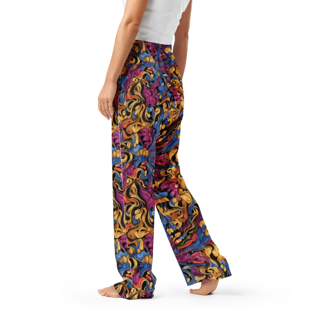 Bosschaert Whorls on Women's Pajama Pants — Left