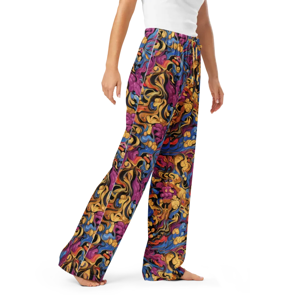Bosschaert Whorls on Women's Pajama Pants — Right Front