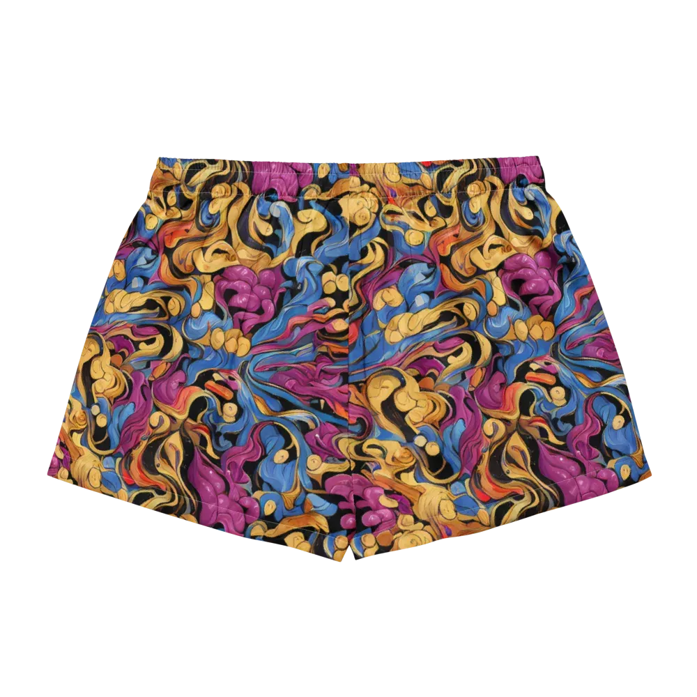 Bosschaert Whorls on Women's Pajama Shorts — Back
