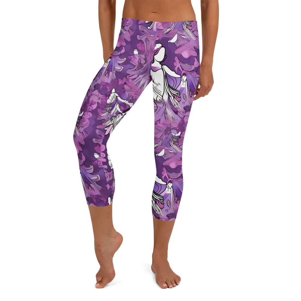 Violet Seraphim on Capri Leggings — Front