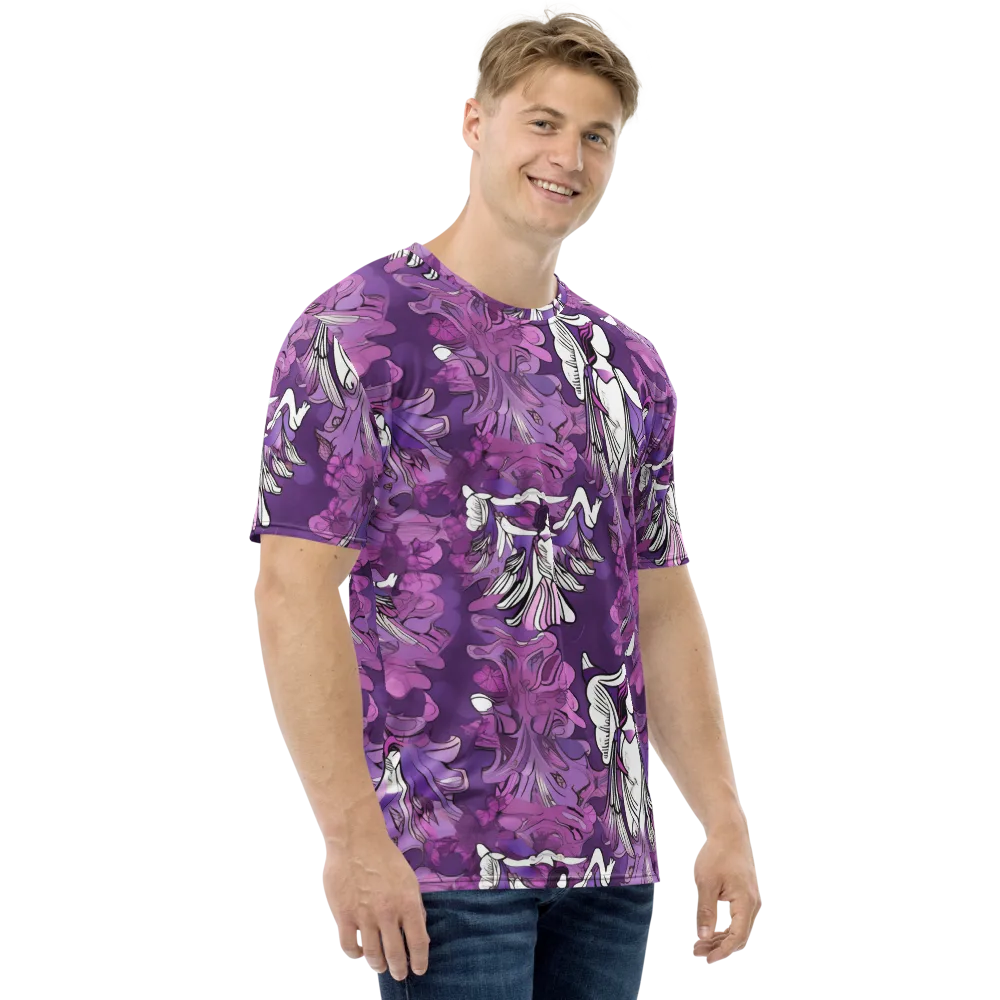 Violet Seraphim on Men's Crew Neck T-Shirt — Right