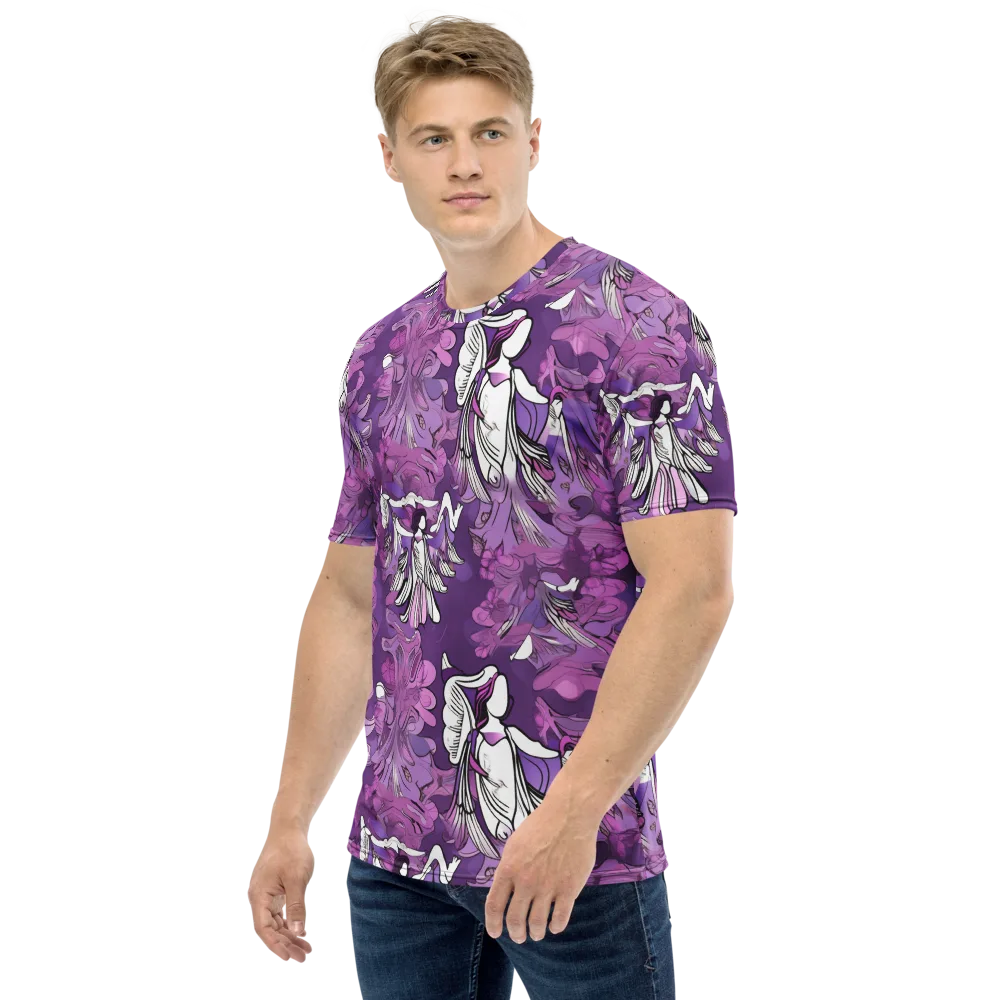 Violet Seraphim on Men's Crew Neck T-Shirt — Left