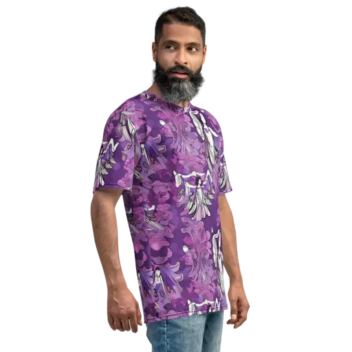 Violet Seraphim on a Men's Crew Neck T-Shirt