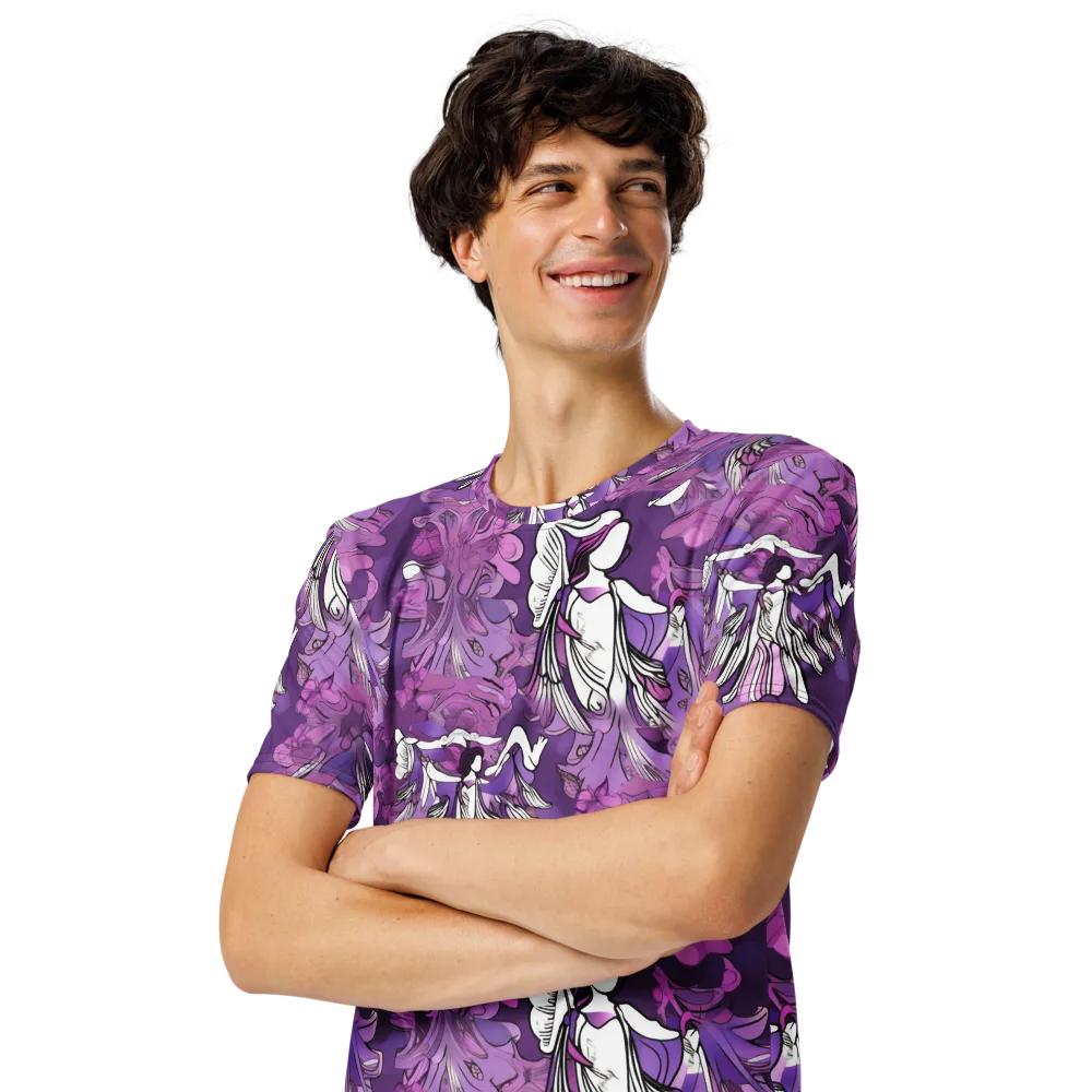 Violet Seraphim on Men's Crew Neck T-Shirt — Left Front