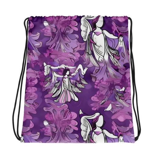 Violet Seraphim on a Drawstring Bag