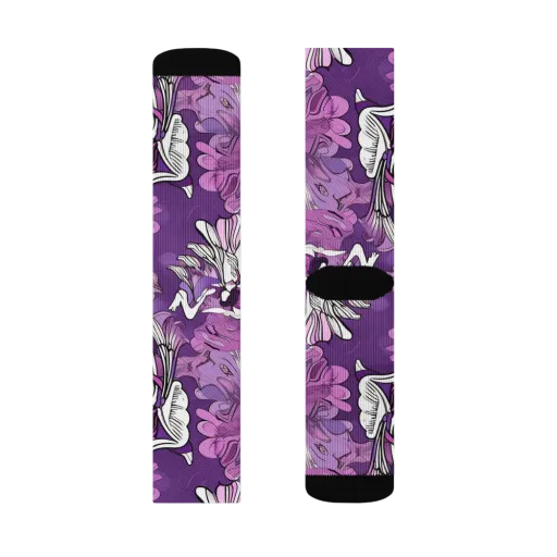 Violet Seraphim on a Socks