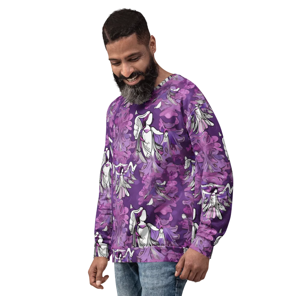Violet Seraphim on Sweatshirt — Left Front