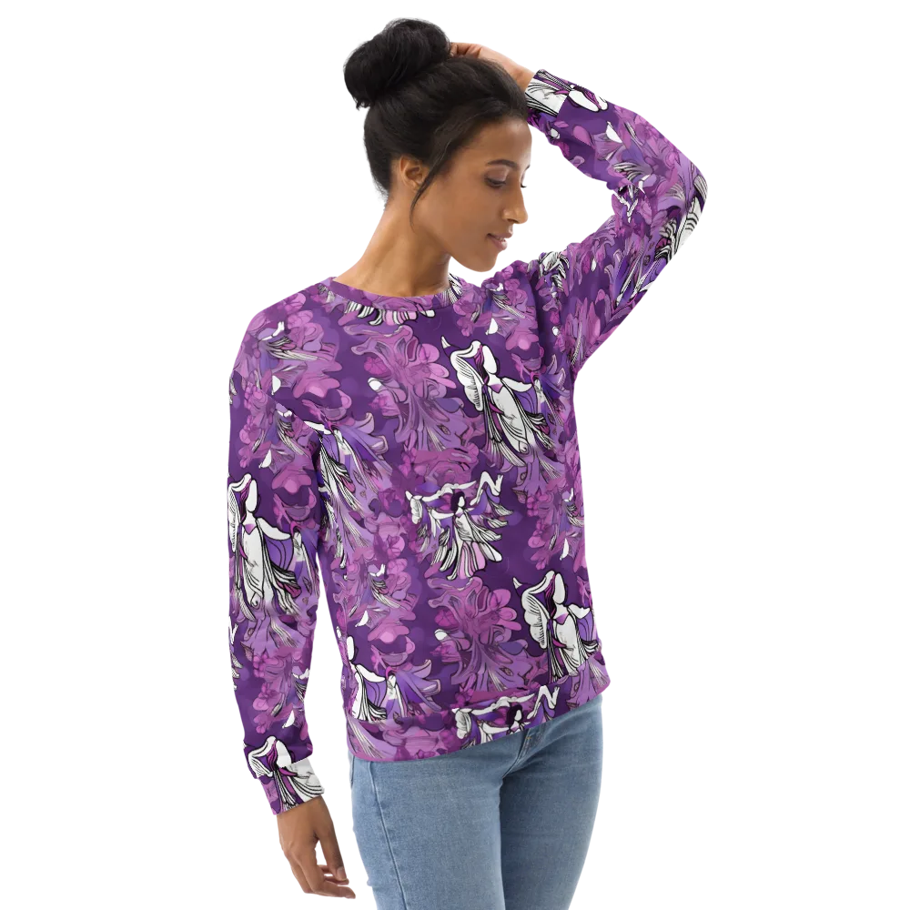 Violet Seraphim on Sweatshirt — Right Front