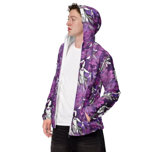 Violet Seraphim on a Men's Windbreaker