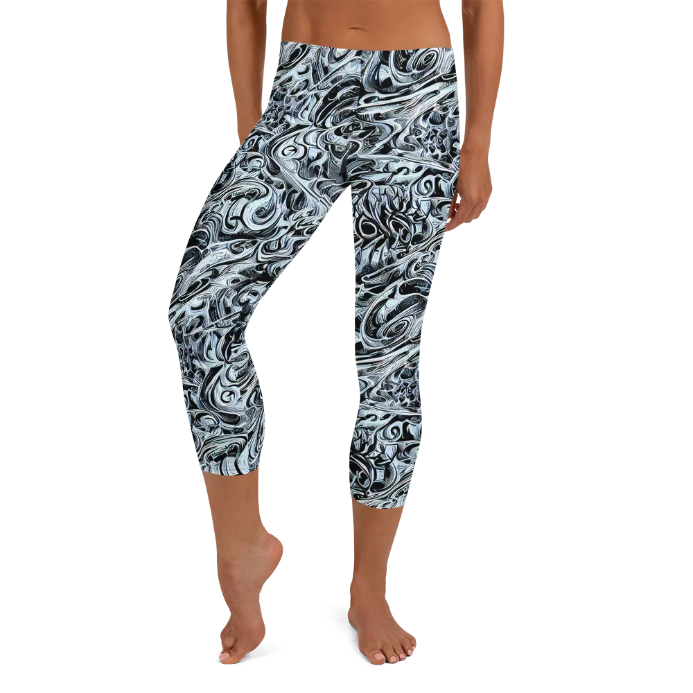 Horkey's Nebula on Capri Leggings — Front