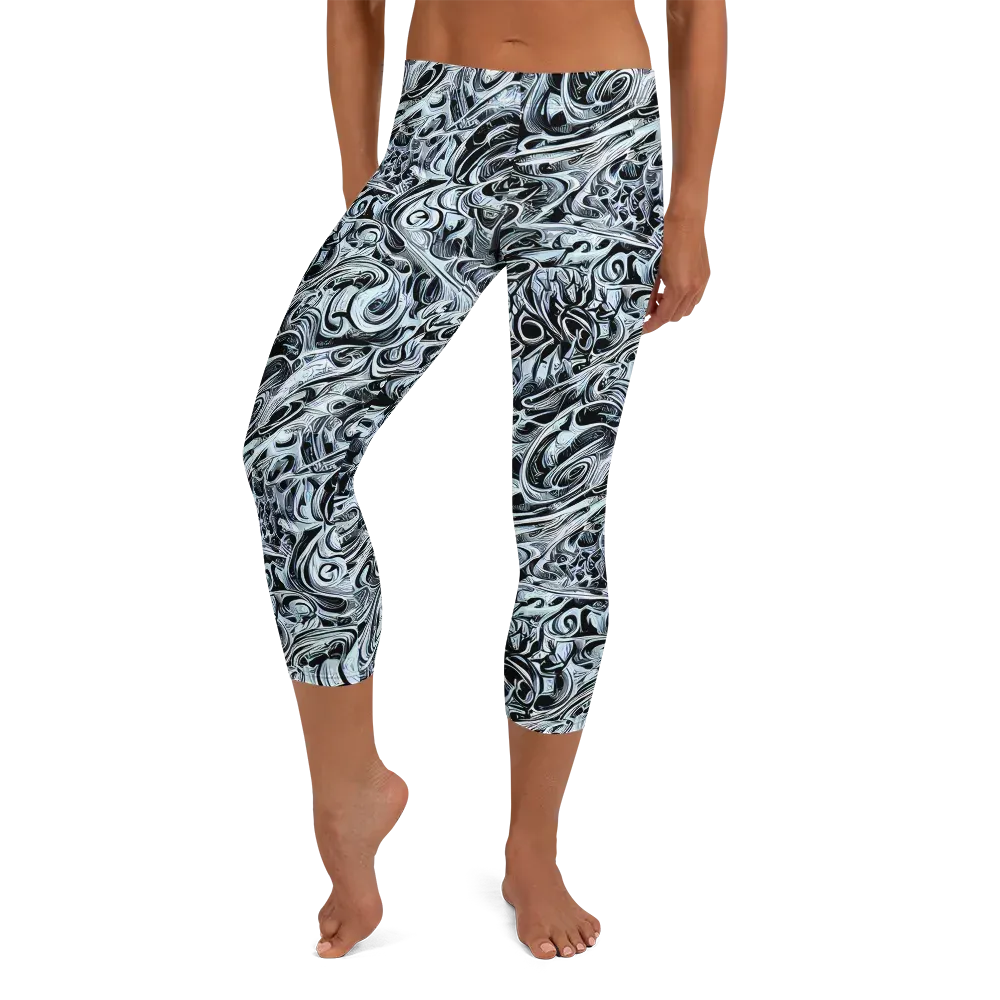 Horkey's Nebula on Capri Leggings — Front