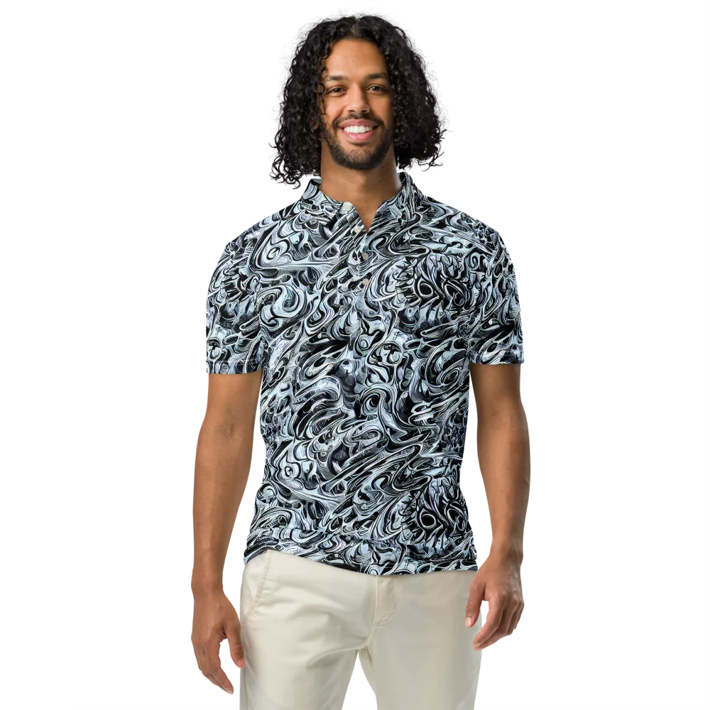 Horkey's Nebula on Men's Slim Fit Polo Shirt — Front