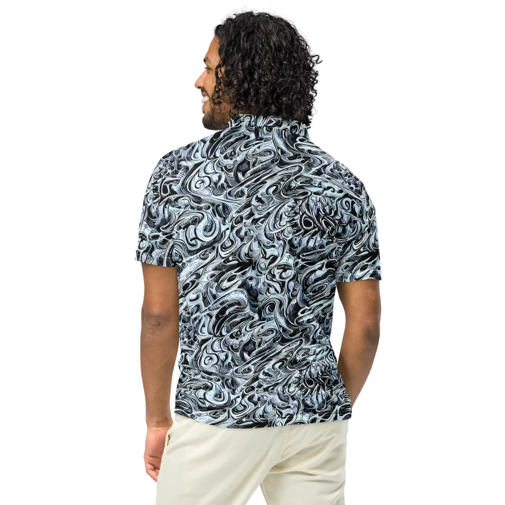 Horkey's Nebula on Men's Slim Fit Polo Shirt — Back