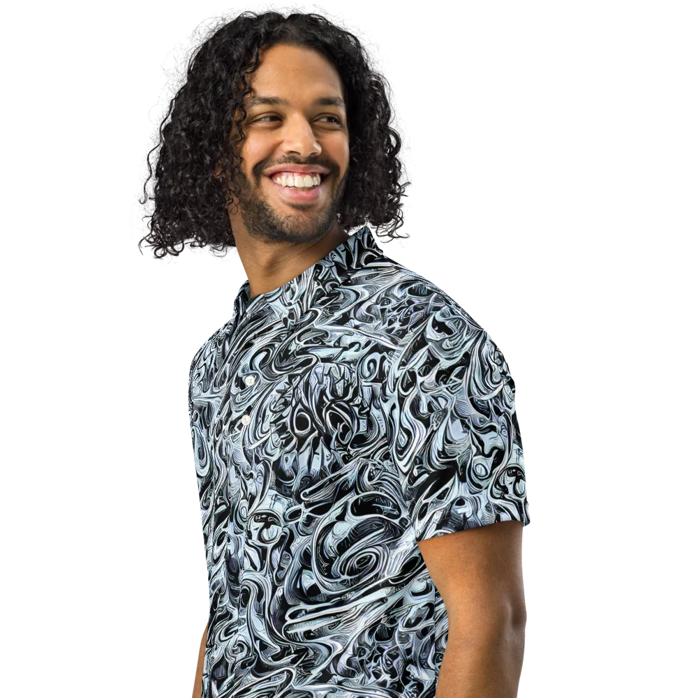Horkey's Nebula on Men's Slim Fit Polo Shirt — Left Front