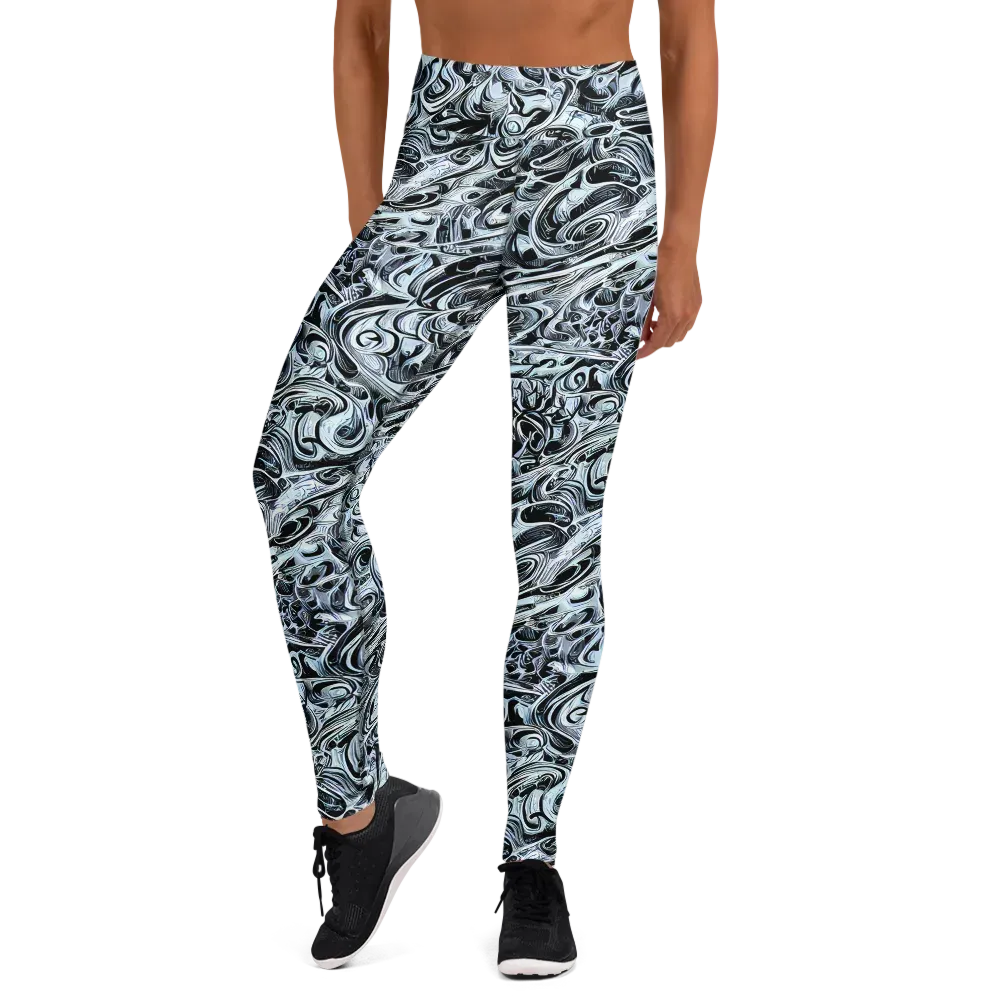Horkey's Nebula on Yoga Leggings — Front