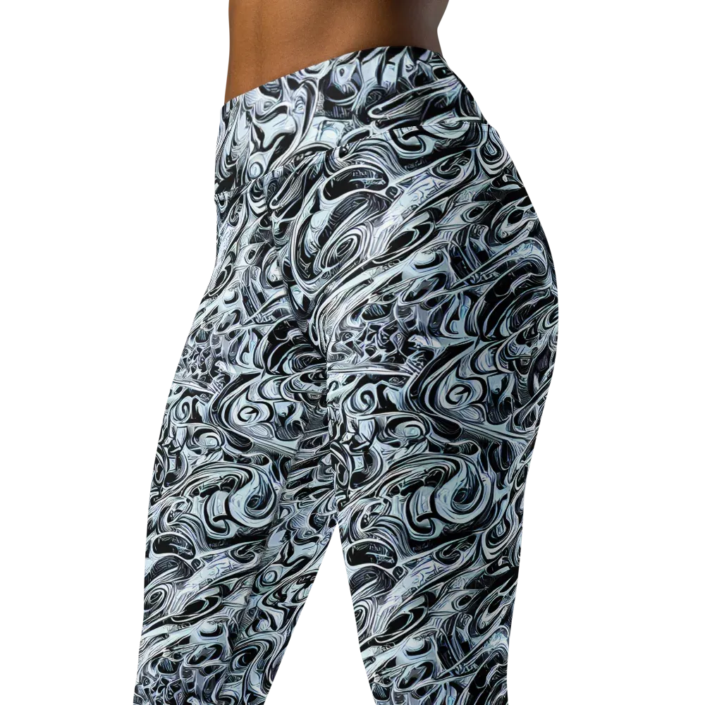 Horkey's Nebula on Yoga Leggings — Left Front