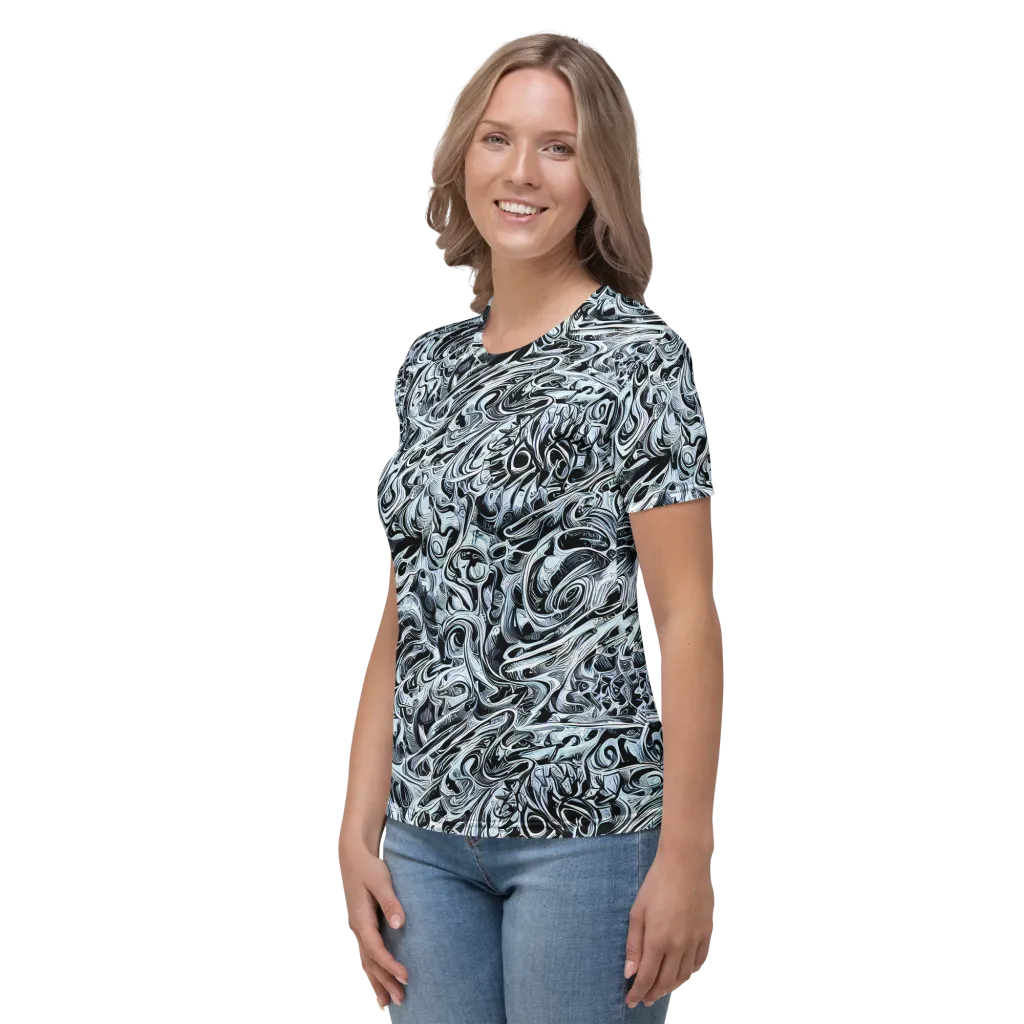 Horkey's Nebula on Women's Crew Neck T-Shirt — Left