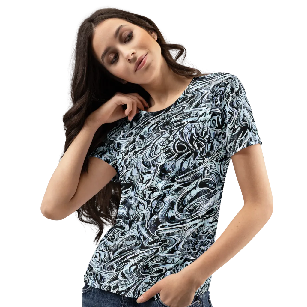 Horkey's Nebula on Women's Crew Neck T-Shirt — Left Front