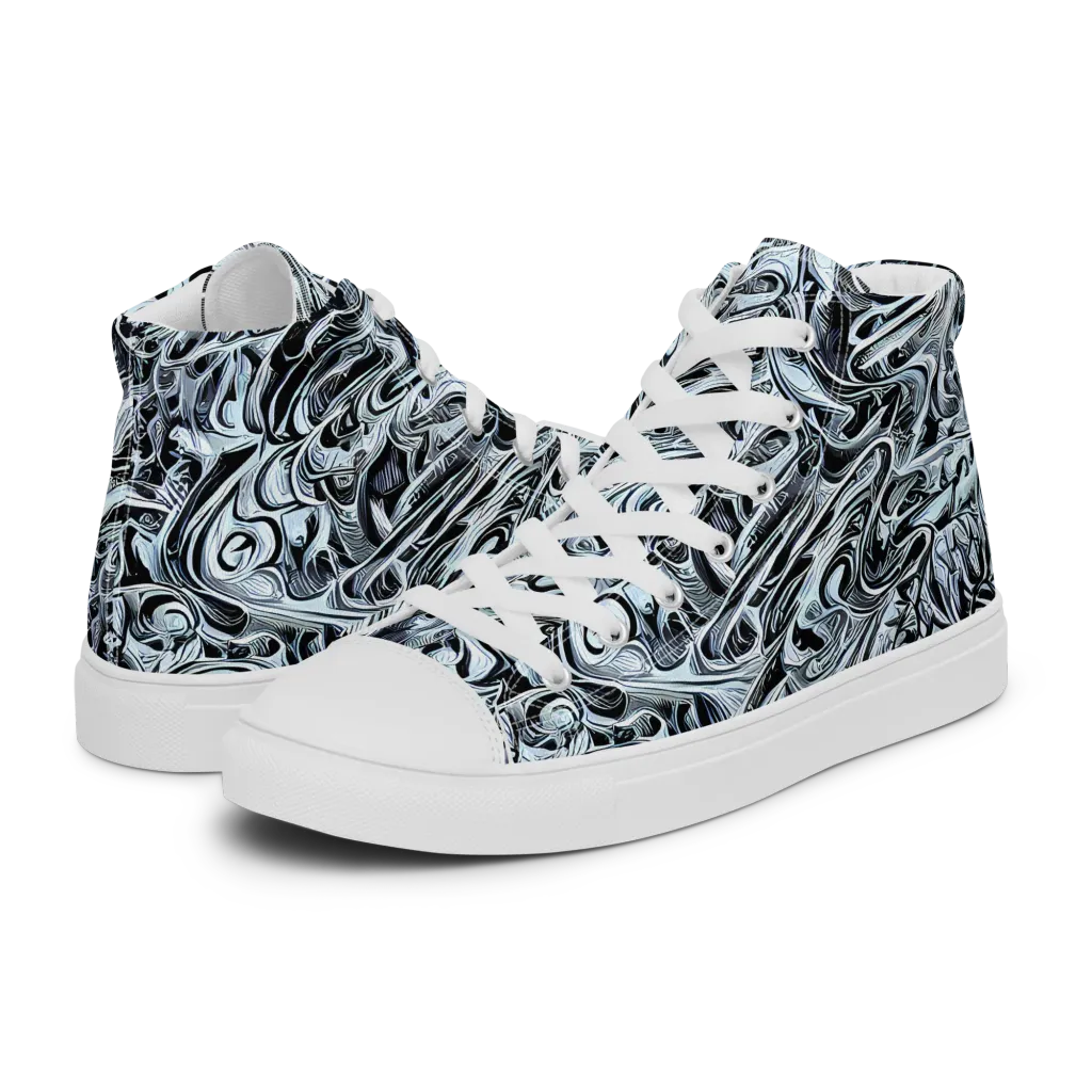 Horkey's Nebula on Women's High Top Canvas Shoes — Left