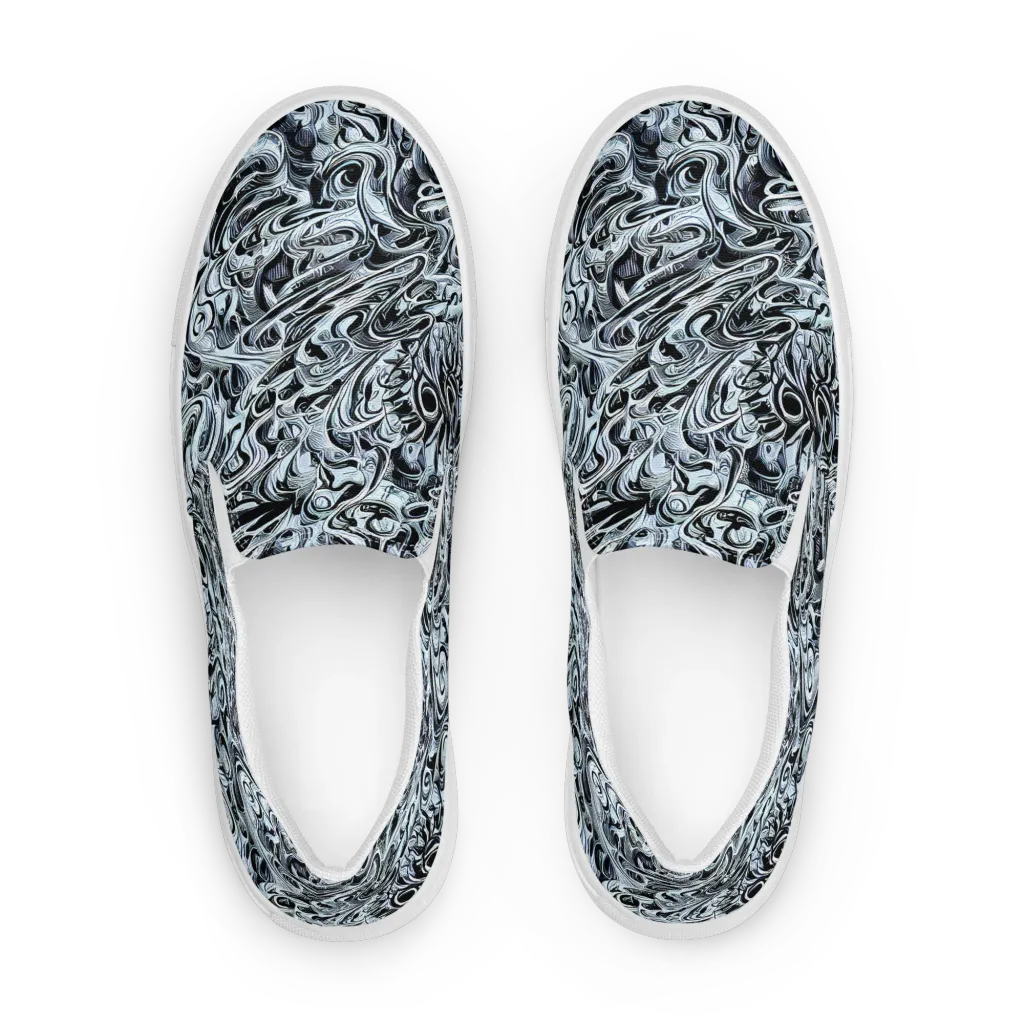 Horkey's Nebula on Men's Slip-On Canvas Shoes — Front