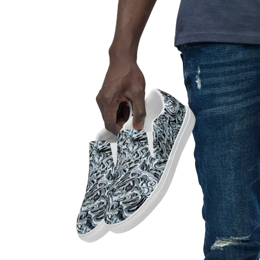 Horkey's Nebula on a Men's Slip-On Canvas Shoes