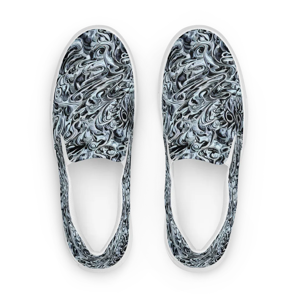 Horkey's Nebula on Women's Slip-On Canvas Shoes — Front