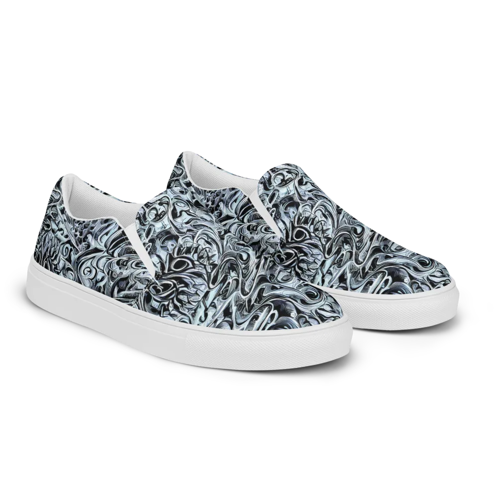 Horkey's Nebula on Women's Slip-On Canvas Shoes — Right Front